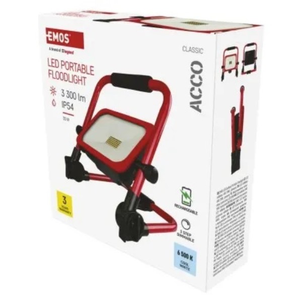 Фото - Светодиодный прожектор EMOS ZS2823 35W 3300Lm 6500K Li-Ion 10000 mAг IP54