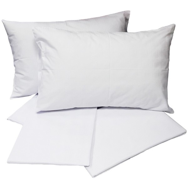 Фото - Комплект постельного белья Zastelli White/квадраты Кристалл Жаккард 2х150х215 Белый (15340)