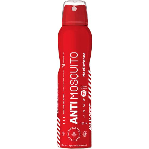 Фото - Аерозоль від комах ANTI mosquito Alumin MAX Defence 100 мл (4820214193338)