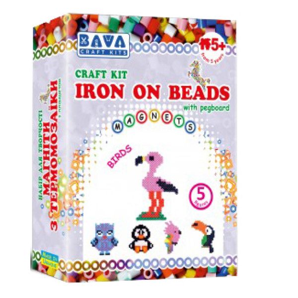 Фото - Набір для виготовлення декору Умняшка Магніти з термомозаїки Птахи (ТМ-005)