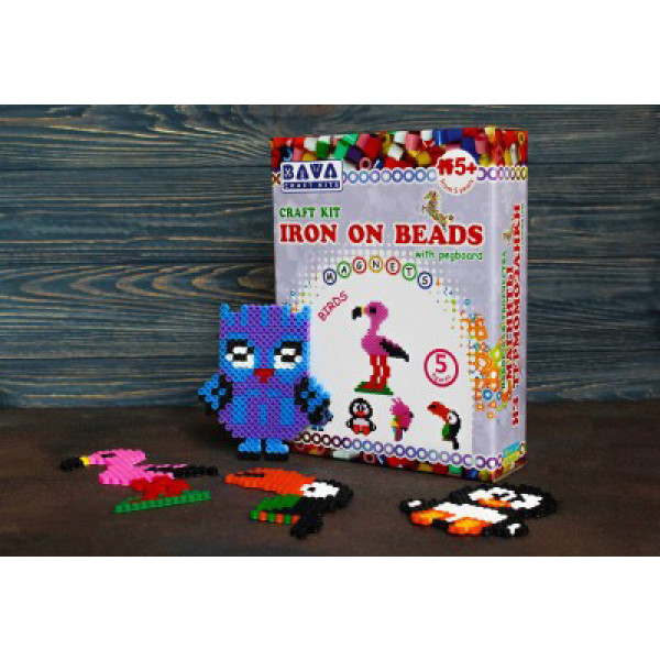 Фото - Набір для виготовлення декору Умняшка Магніти з термомозаїки Птахи (ТМ-005)