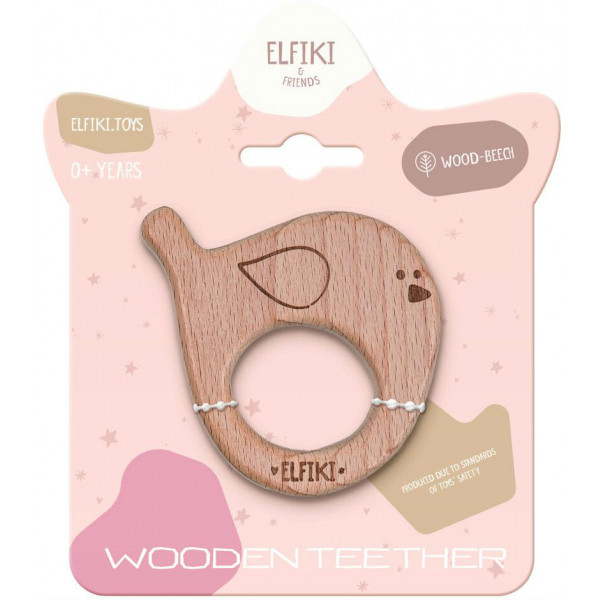 Фото - Прорезыватель ELFIKI птичка Пипо (ІГ-0130)