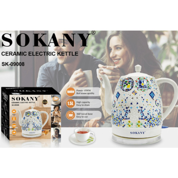 Фото - Электрический чайник Sokany SK-09008