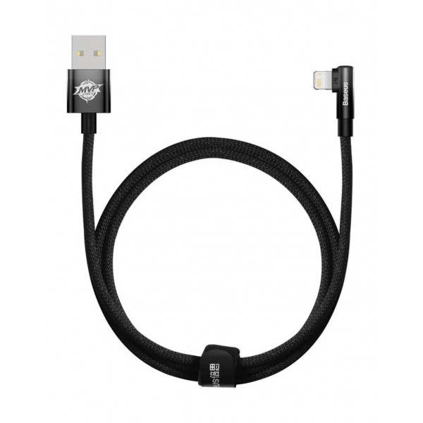 Фото - Кабель синхронізації даних Baseus MVP 2 Elbow-shaped USB to Lightning 2.4A 2 m Black (CAVP000101)