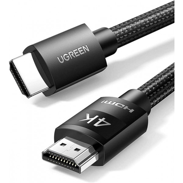 Фото - Кабель HDMI UGREEN HD119 4K HDMI Male to Male Braided 2m Black (40101)