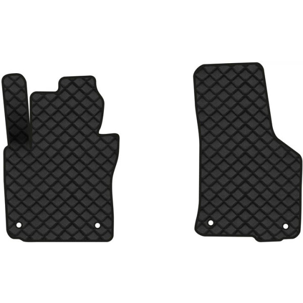 Фото - Коврики из экокожи в салон авто передние EVAtech для Octavia A5 (MT, 4 clips) Skoda 2004-2013 2 поколение Combi EU (SK12153AV2AV4BBB)