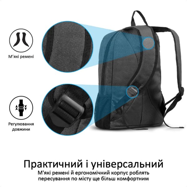 Фото - Рюкзак для ноутбука Promate Alpha-bp Black