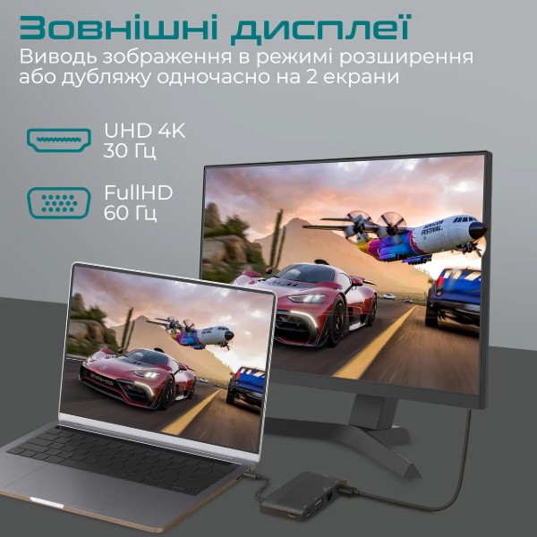 Фото - Хаб USB Promate Mediahub-c6 Black