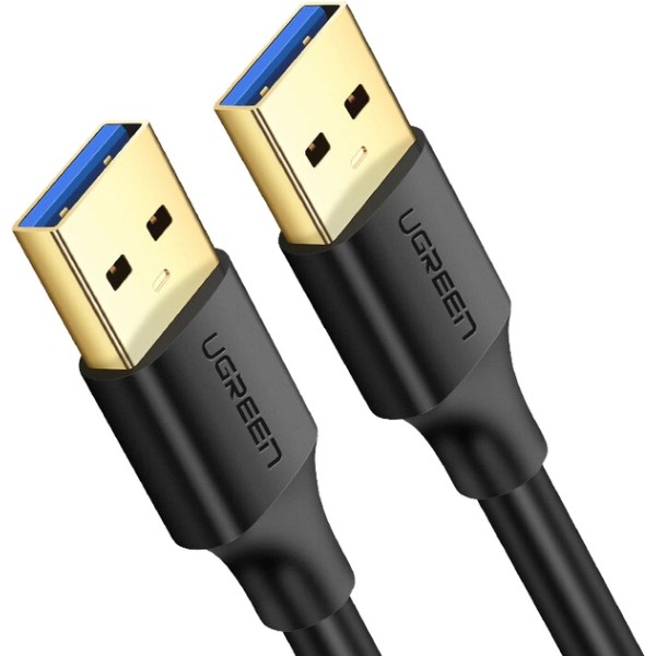 Фото - Кабель USB Type-A - USB Type-A UGREEN US128 USB-A 3.0 Male to Male 0.5m Black (10369) Фото - Кабель USB Type-A - USB Type-A UGREEN US128 USB-A 3.0 Male to Male 0.5m Black (10369)