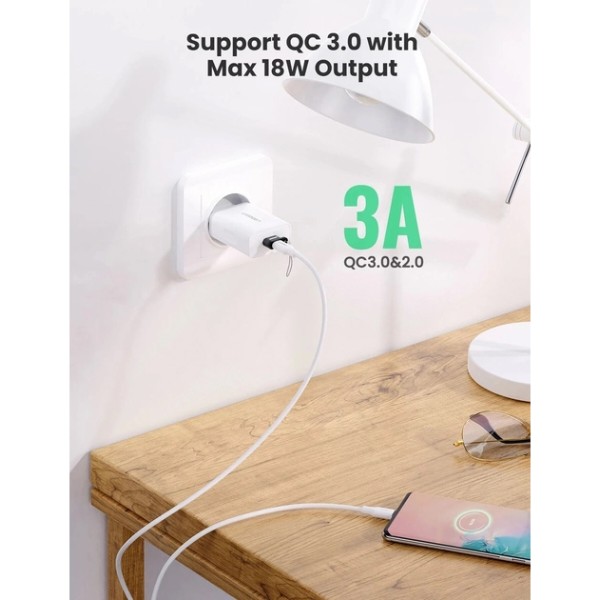 Фото - Переходник UGREEN US280 USB A Male to USB-C Female Black (50568)