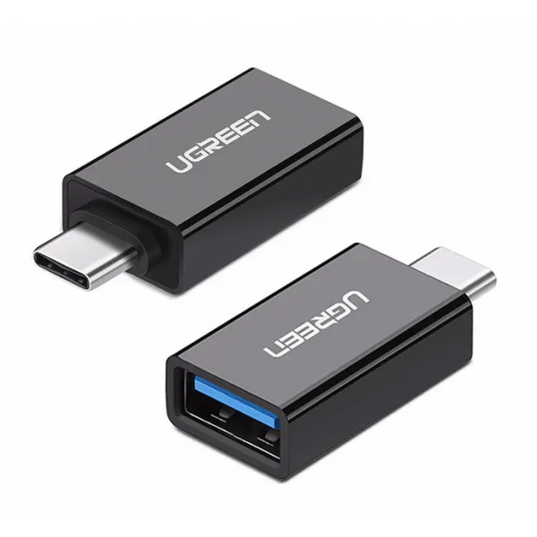Фото - Переходник UGREEN US173 USB Type-C to USB 3.0 Female OTG Adapter Black (20808)