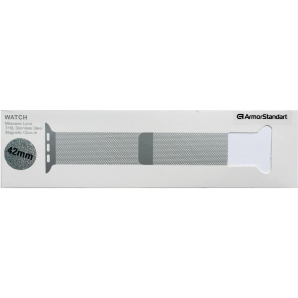 Фото - Ремінець для смарт-годинника Armorstandart Milanese Loop Band for Apple Watch All Series 42/44/45/49mm Mint Green (ARM55260)