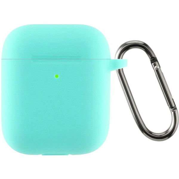 Фото - Чохол для навушників Armorstandart Ultrathin Silicone Case With Hook for Apple AirPods 2 Mint Green (ARM59686)