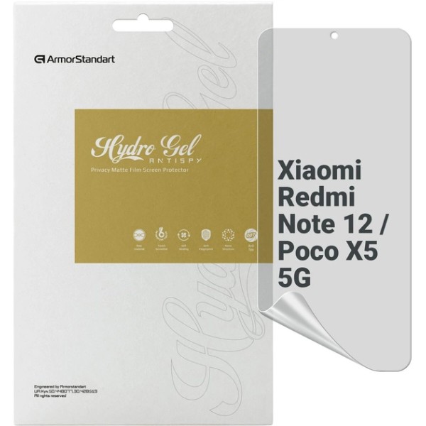 Фото - Захисна плівка для смартфону Armorstandart Anti-spy for Xiaomi Redmi Note 12 / Poco X5 5G (ARM65182) Фото - Захисна плівка для смартфону Armorstandart Anti-spy for Xiaomi Redmi Note 12 / Poco X5 5G (ARM65182)