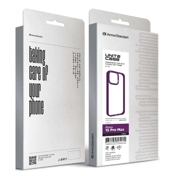 Фото - Чохол для смартфону Armorstandart UNIT2 for Apple iPhone 15 Pro Max Purple (ARM69990)