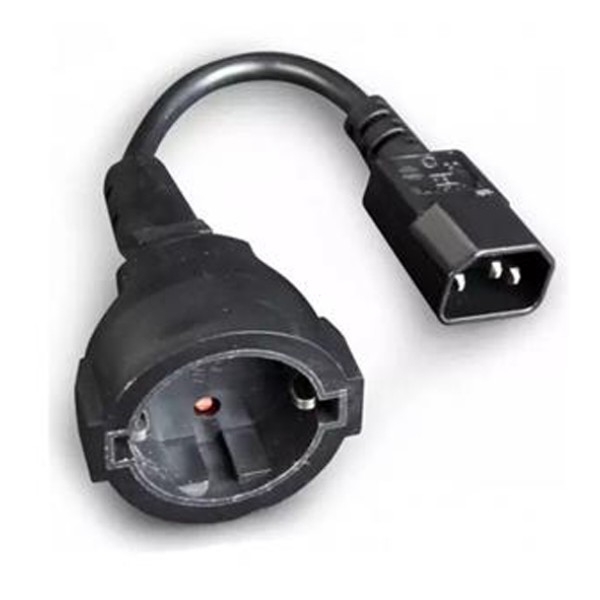 Фото - Кабель питания Atcom С14 (M) - Schuko (F) 20 см Black (10014)