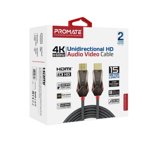 Фото - Кабель HDMI Promate v.2.0 (prolink4k60-15m)