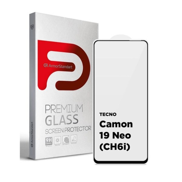 Фото - Защитное стекло для смартфона Armorstandart Full Glue Curved for Tecno Camon 19 Neo (CH6i) Black (ARM62087)