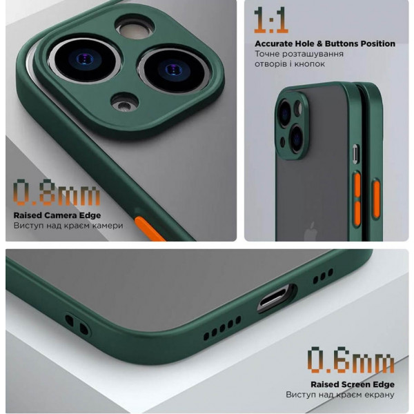 Фото - Чохол для смартфону Armorstandart Frosted Matte for OPPO A58 4G Dark Green (ARM71066)