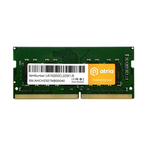 Фото - Память DDR ATRIA SO-DIMM DDR4 8/3200 (UAT43200CL22SK1/8) Фото - Память DDR ATRIA SO-DIMM DDR4 8/3200 (UAT43200CL22SK1/8)