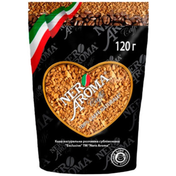 Фото - Кава розчинна Nero Aroma 120 г (4820093484671)