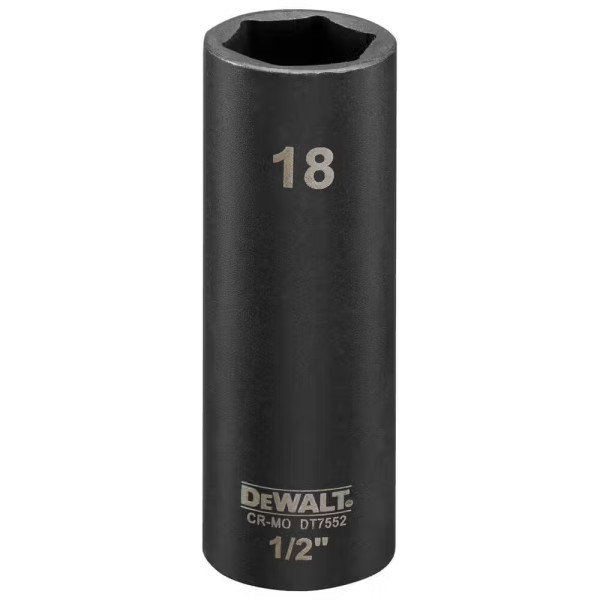 Фото - Торцевая головка DeWALT IMPACT 1/2 х 18 мм (DT7552) Фото - Торцевая головка DeWALT IMPACT 1/2 х 18 мм (DT7552)
