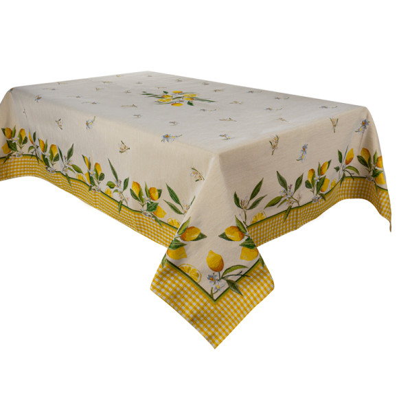 Фото - Скатерть квадратная Lefard Лимон 140x140 см (716-212)