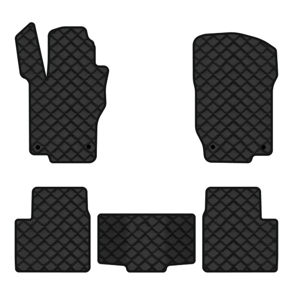 Фото - Килимки з екошкіри в салон авто EVAtech для ML-Class (W164) Mercedes-Benz 2005-2011 2 покоління SUV EU (MB1800C5MS4BBLB)