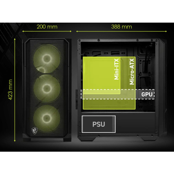Фото - Корпус MSI MAG FORGE M120R AIRFLOW