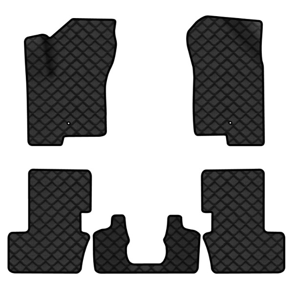 Фото - Коврики из экокожи в салон авто EVAtech для Compass Restyling Jeep 2011-2016 1 поколение SUV USA (JP1781CD5LA2BBB)