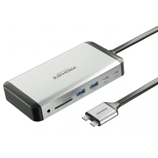 Фото - Хаб USB Promate 13-в-1 для MacBook Versahub-mst Grey