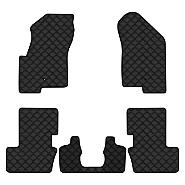 Фото - Килимки з екошкіри в салон авто EVAtech для Compass Restyling Jeep 2011-2016 1 покоління SUV USA (JP1781CG5LA2BBB)