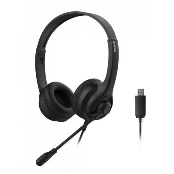 Фото - Гарнитура проводная A4tech HU-8 (Black)