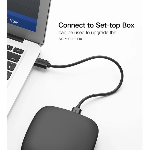 Фото - Кабель USB type A - USB type B UGREEN US102 USB 2.0 A Male to A Male 1.5m Black (10310)