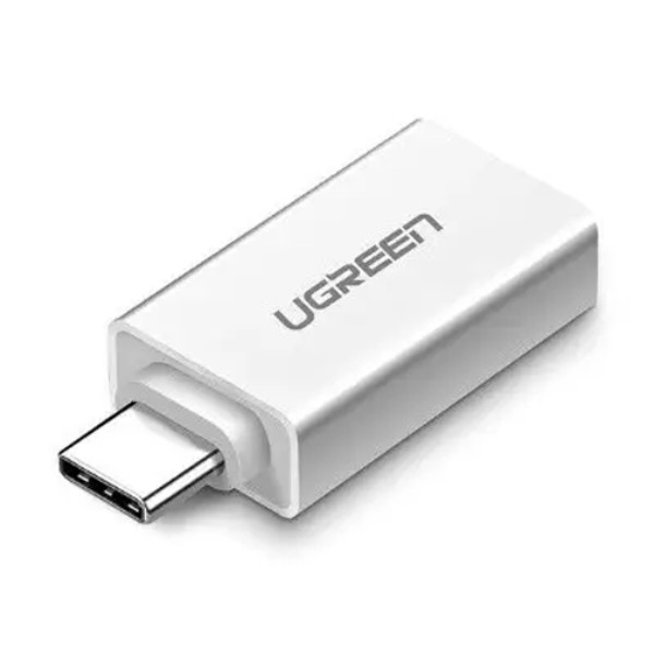 Фото - Перехідник UGREEN US173 USB Type-C to USB 3.0 Female OTG Adapter White (30155)