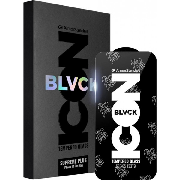 Фото - Захисне скло для смартфону Armorstandart Supreme Black Icon 2.5D for Apple iPhone 14 Pro Max (ARM69296)