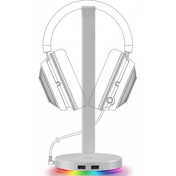 Фото - Подставка для наушников Razer Base Station V2 Chroma Mercury (RC21-01510300-R3M1)