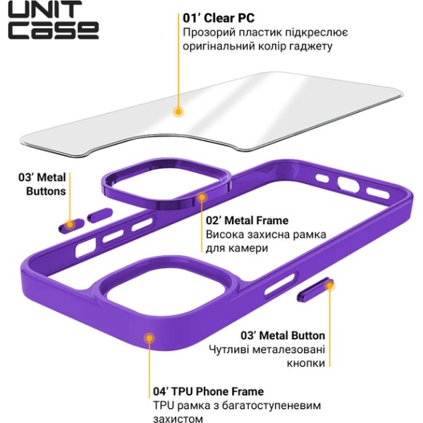 Фото - Чехол для смартфона Armorstandart Unit for Apple iPhone 14 Pro Lavender (ARM62482)