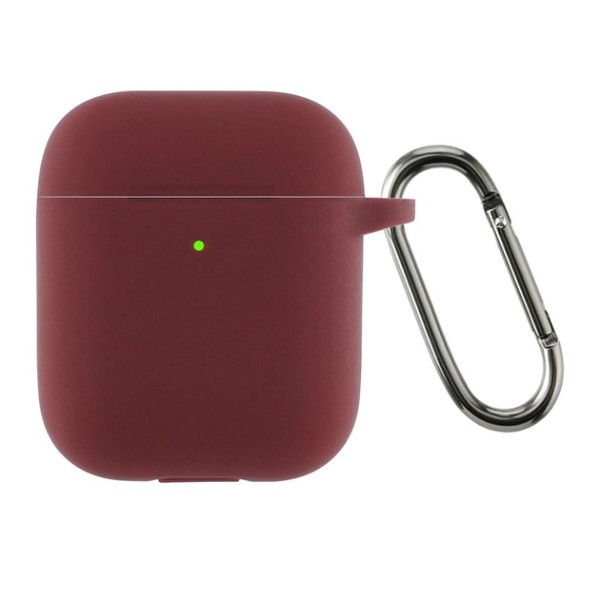 Фото - Чохол для навушників Armorstandart Ultrathin Silicone Case With Hook for Apple AirPods 2 Burgundy (ARM59680)
