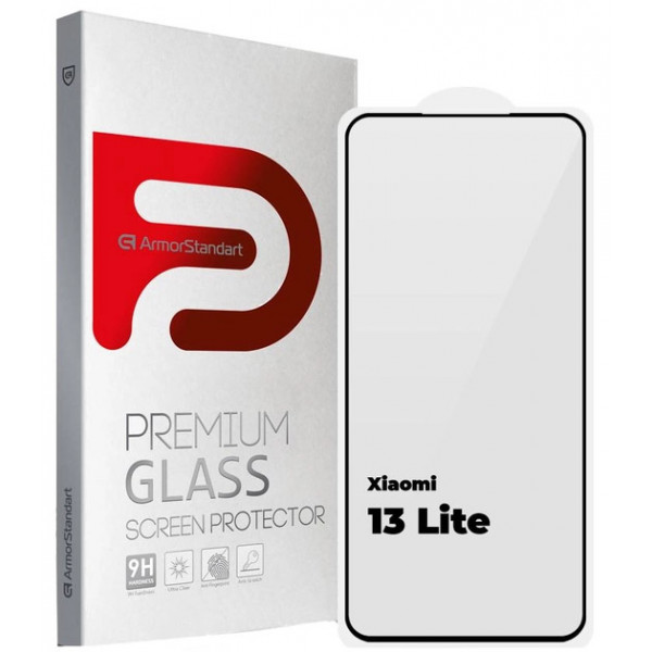 Фото - Захисне скло для смартфону Armorstandart Full Glue Curved for Xiaomi 13 Lite Black (ARM66960)