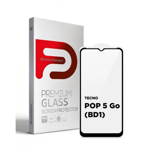 Фото - Захисне скло для смартфону Armorstandart Full Glue Curved for Tecno POP 5 Go (BD1) Black (ARM65314)