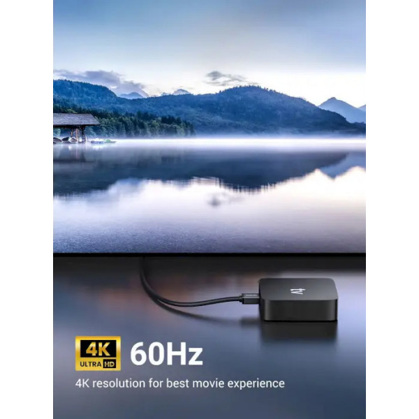 Фото - Кабель HDMI UGREEN HD103 HDMI Cable Right Angle 90 Degree 2m Black (10173)