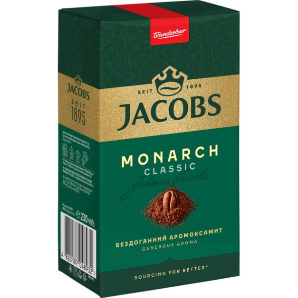 Фото - Кофе молотый Jacobs Monarch Classic 230 г