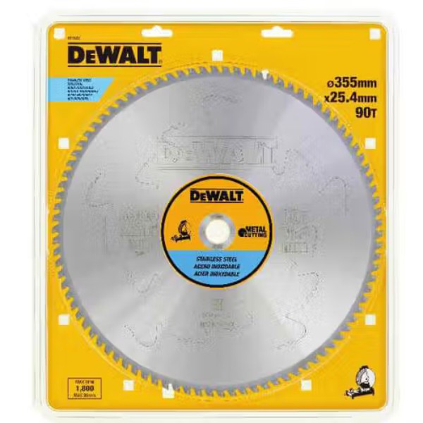 Фото - Круг відрізний по металу DeWALT METAL CUTTING 355х25.4 мм (DT1922)