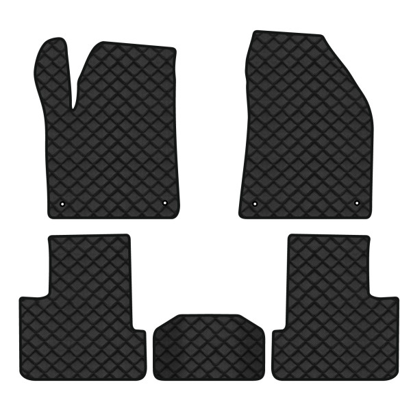 Фото - Коврики из экокожи в салон авто EVAtech для Cherokee (KL) Jeep 2014 5 поколение SUV USA (JP12822CV5LA4BBB)