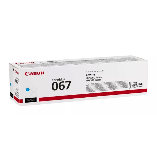 Фото - Картридж для лазерних принтерів/БФП Canon 067 MF651Cw/MF655Cdw/MF657Cdw/LBP631Cw/LBP633Cdw Cyan (5101C002)