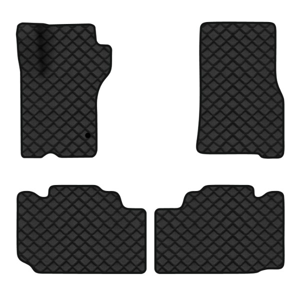 Фото - Коврики из экокожи в салон авто EVAtech для ML-Class (W163) 5 seats Mercedes-Benz 1997-2005 1 поколение SUV EU (MB21205PDC4MS1BBB)