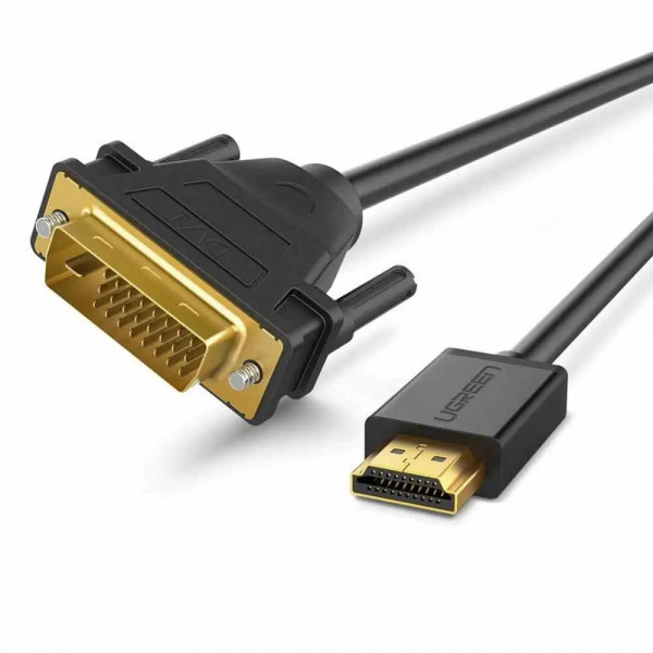 Фото - Кабель HDMI UGREEN HD106 HDMI to DVI 1.5m Black (11150)