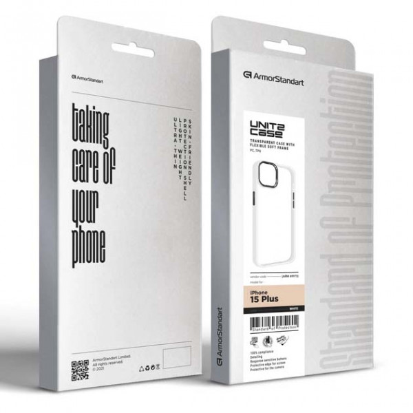 Фото - Чохол для смартфону Armorstandart UNIT2 for Apple iPhone 15 Plus White (ARM69973)