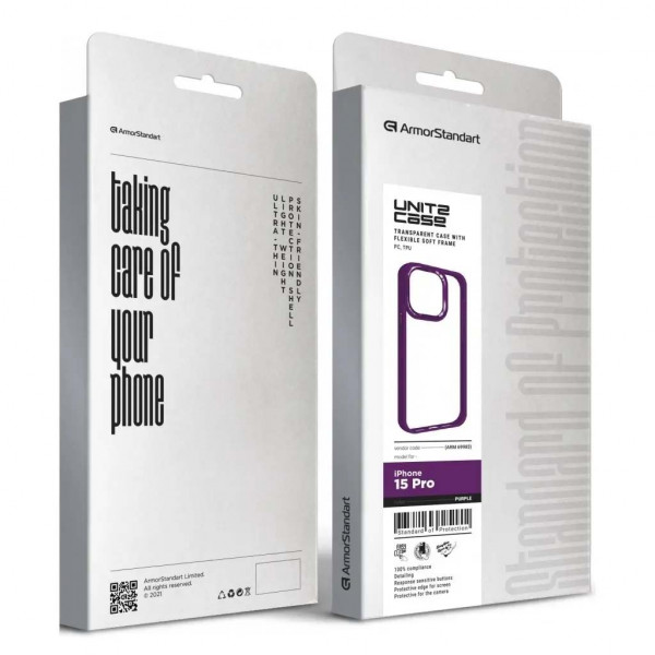 Фото - Чохол для смартфону Armorstandart UNIT2 for Apple iPhone 15 Pro Purple (ARM69983)
